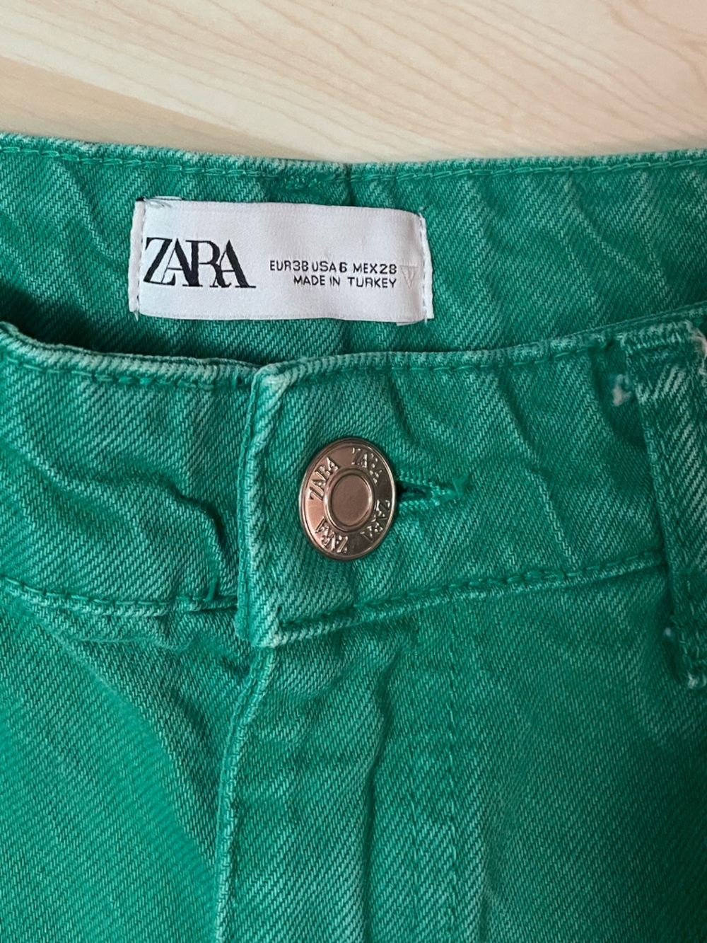 Kelly green Zara Jeans - Picture 3 of 5